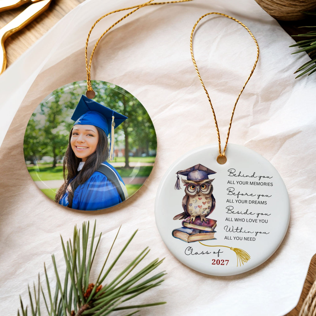 Class of 2026 Christmas Ornament, Wise Owl Graduation Gift