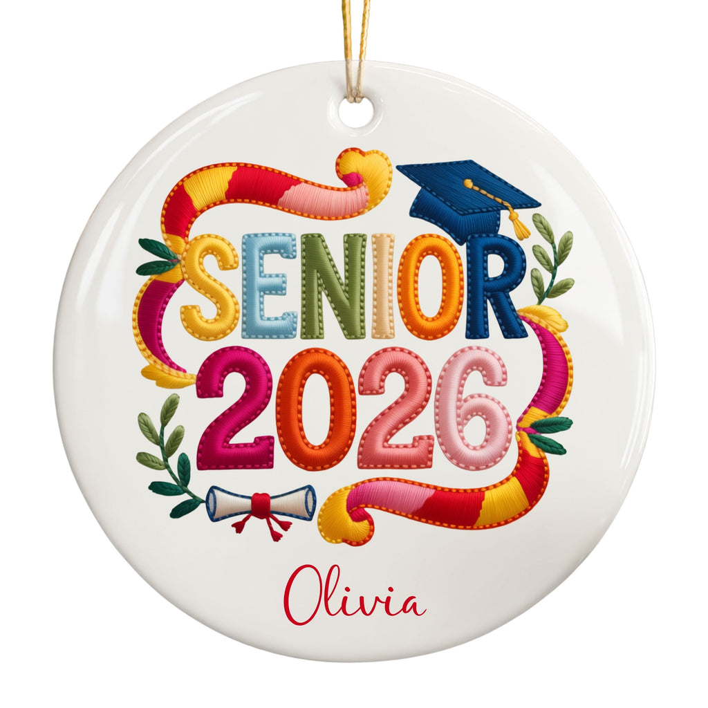 Class of 2026 Graduation Gift, Personalized High School Ornament