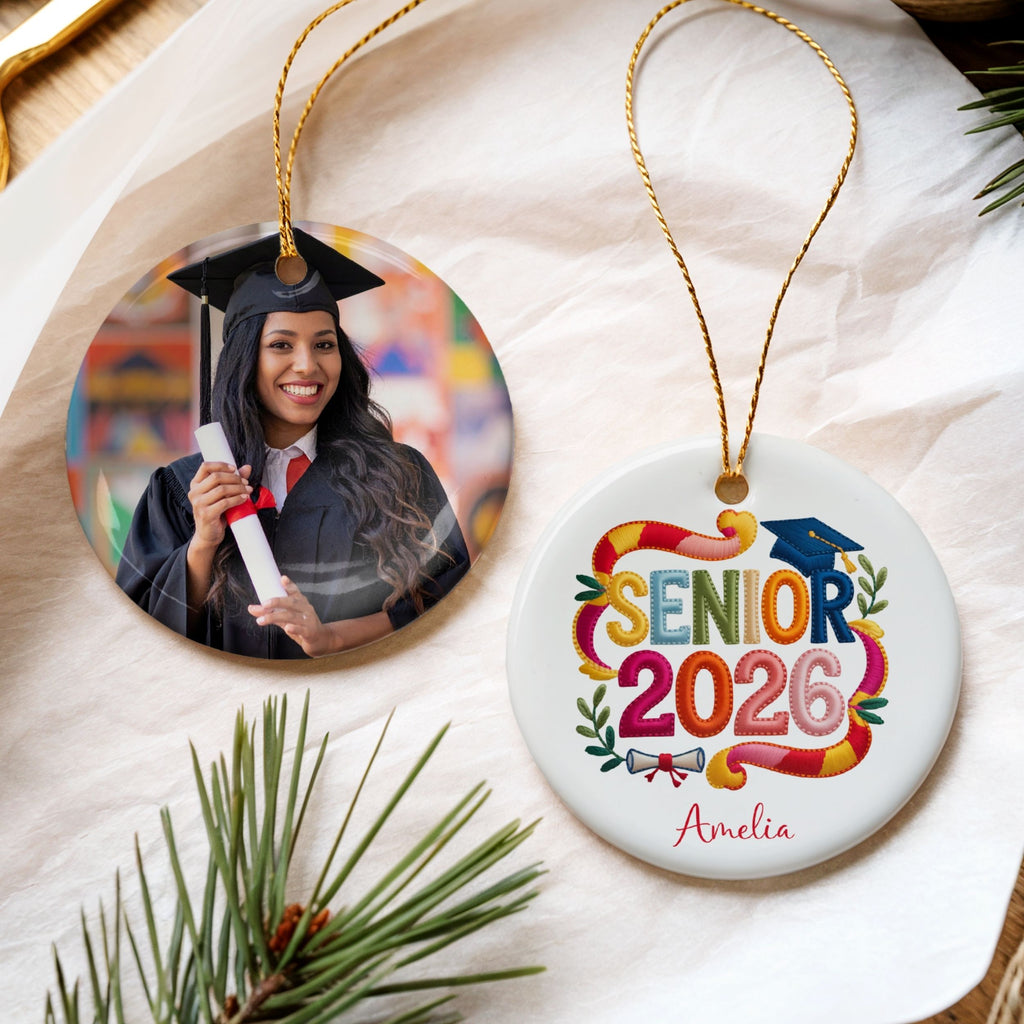 Class of 2026 Graduation Gift, Personalized High School Ornament