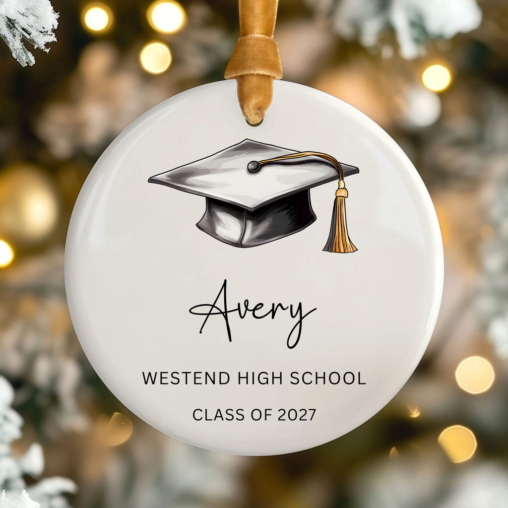 Personalized Graduation Ornament, High School or College Grad Gift