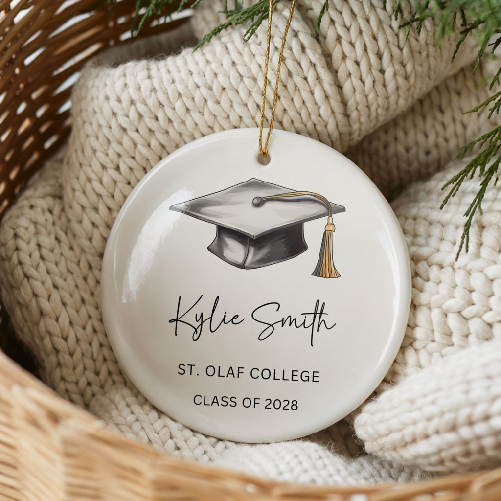 Personalized Graduation Ornament, High School or College Grad Gift