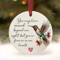 Hummingbird Memorial Christmas Ornament, Bulk Sympathy Gifts, Wholesale Case of 4