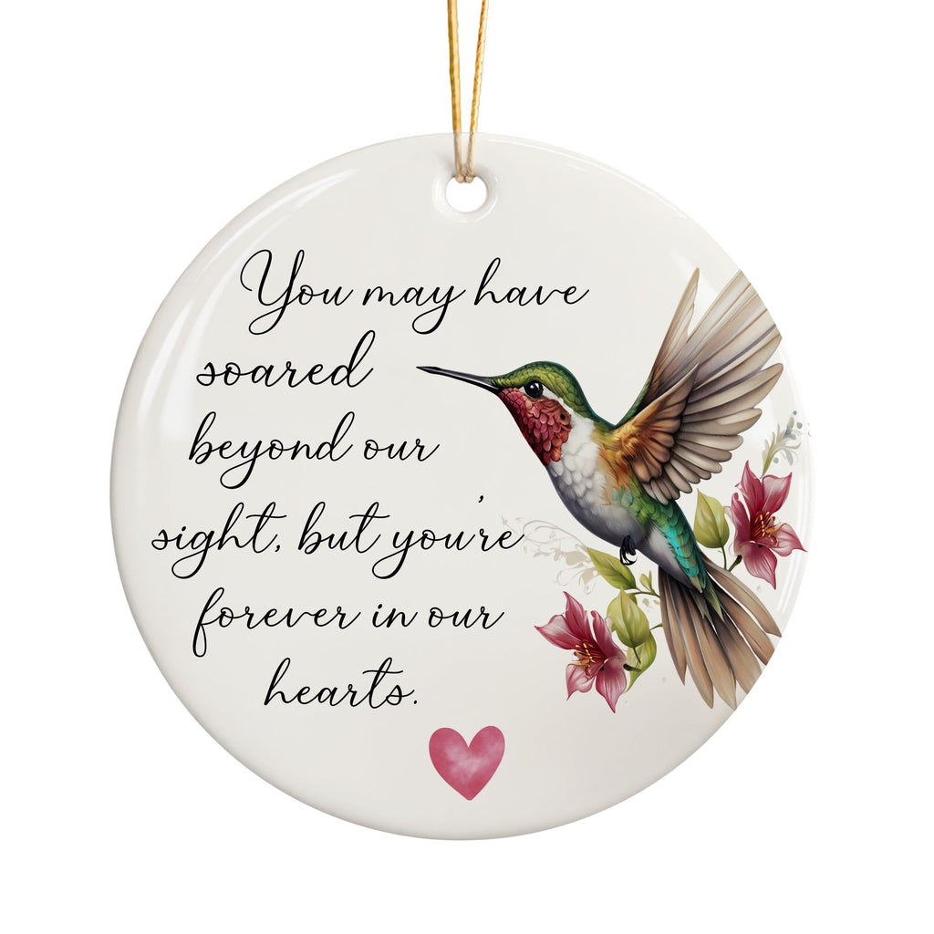 Hummingbird Memorial Christmas Ornament, Bulk Sympathy Gifts, Wholesale Case of 4