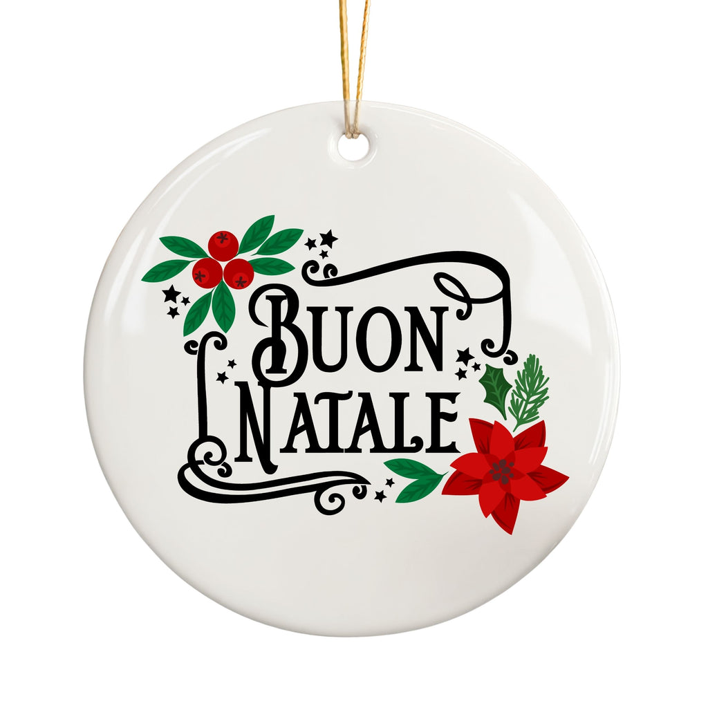 Italy Christmas Ornament, Buon Natale, Italian Souvenir, Wholesale Case of 4
