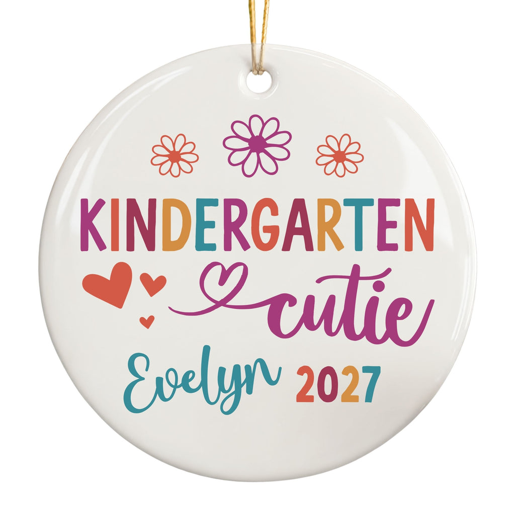 Kindergarten Girl Ornament, First Day of School Keepsake