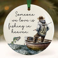 Fishing Memorial Ornament, Fisherman Sympathy Gift, Wholesale Case of 4