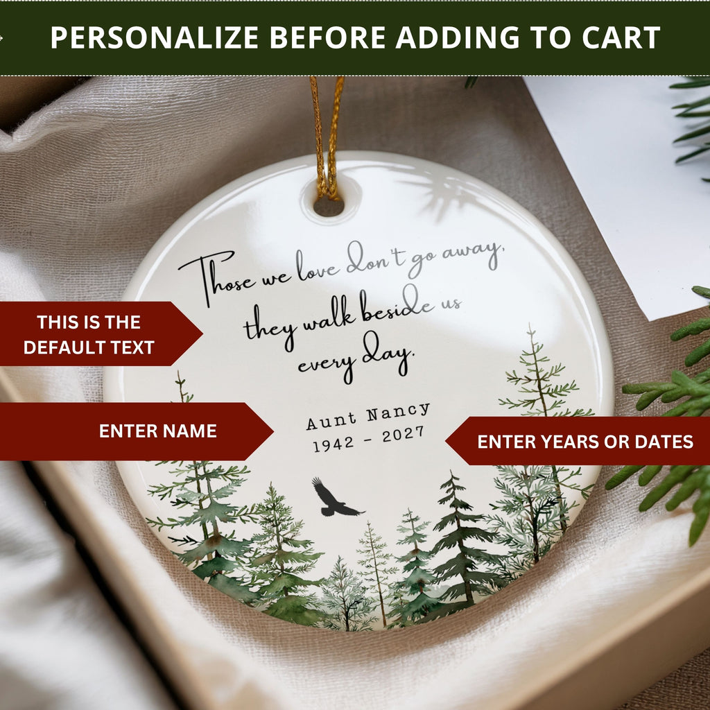 Custom Memorial Christmas Ornament, Husband or Father Sympathy Gift