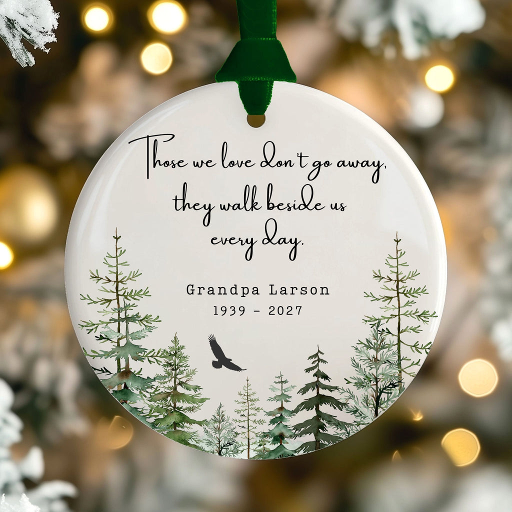 Custom Memorial Christmas Ornament, Husband or Father Sympathy Gift