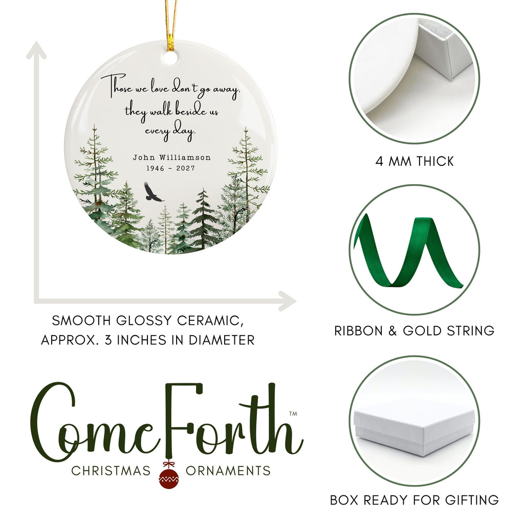 Custom Memorial Christmas Ornament, Husband or Father Sympathy Gift