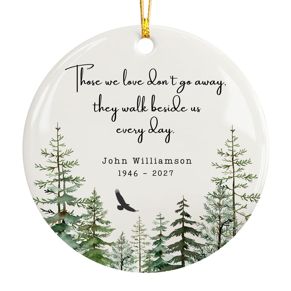 Custom Memorial Christmas Ornament, Husband or Father Sympathy Gift