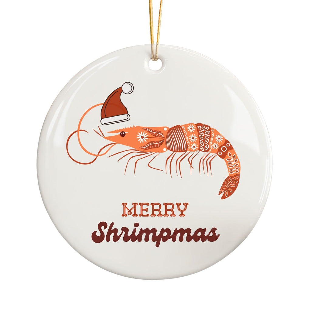Merry Shrimpmas Christmas Ornament, Funny Coastal Souvenir Gifts, Wholesale Case of 4