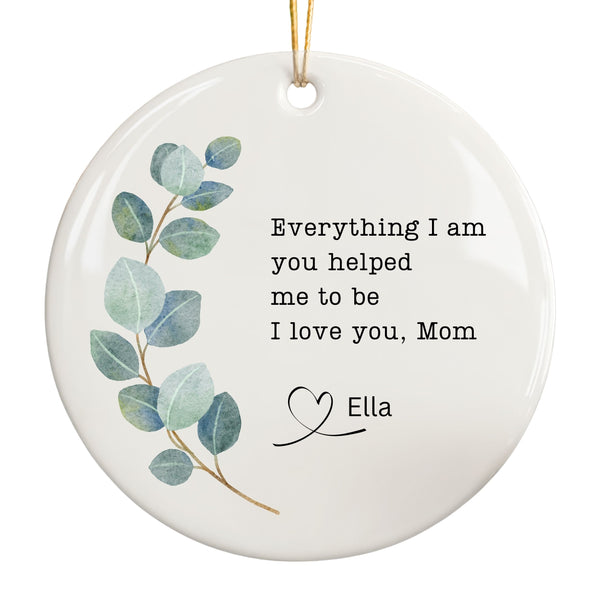 Personalized Mom Ornament, Bonus Mom Mother's Day Gift for Stepmom