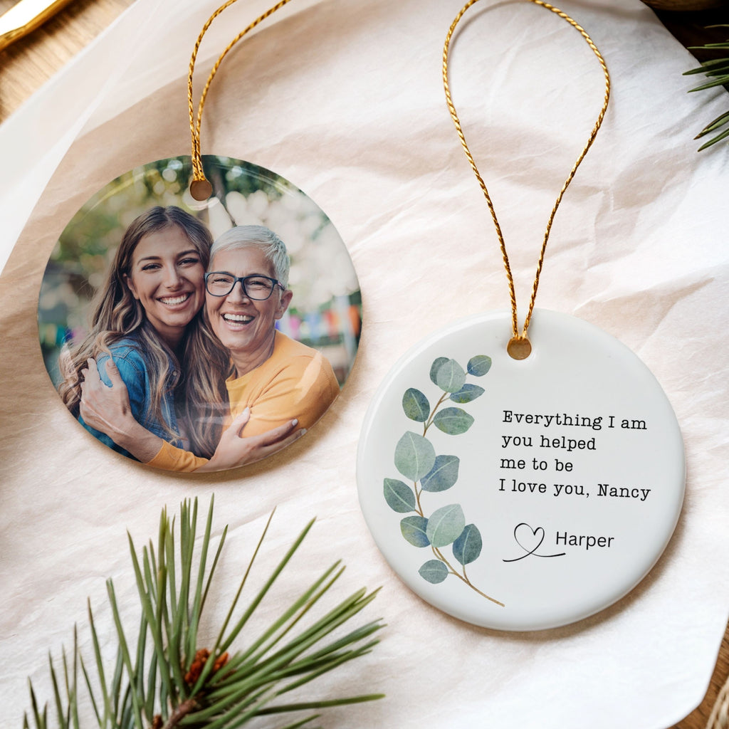Personalized Mom Ornament, Bonus Mom Mother's Day Gift for Stepmom