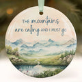 Mountains are Calling Ornament, Hiking Christmas Gifts, Wholesale Case of 4