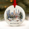 New York City Christmas Ornament, Central Park Souvenir Gift, Wholesale Case of 4