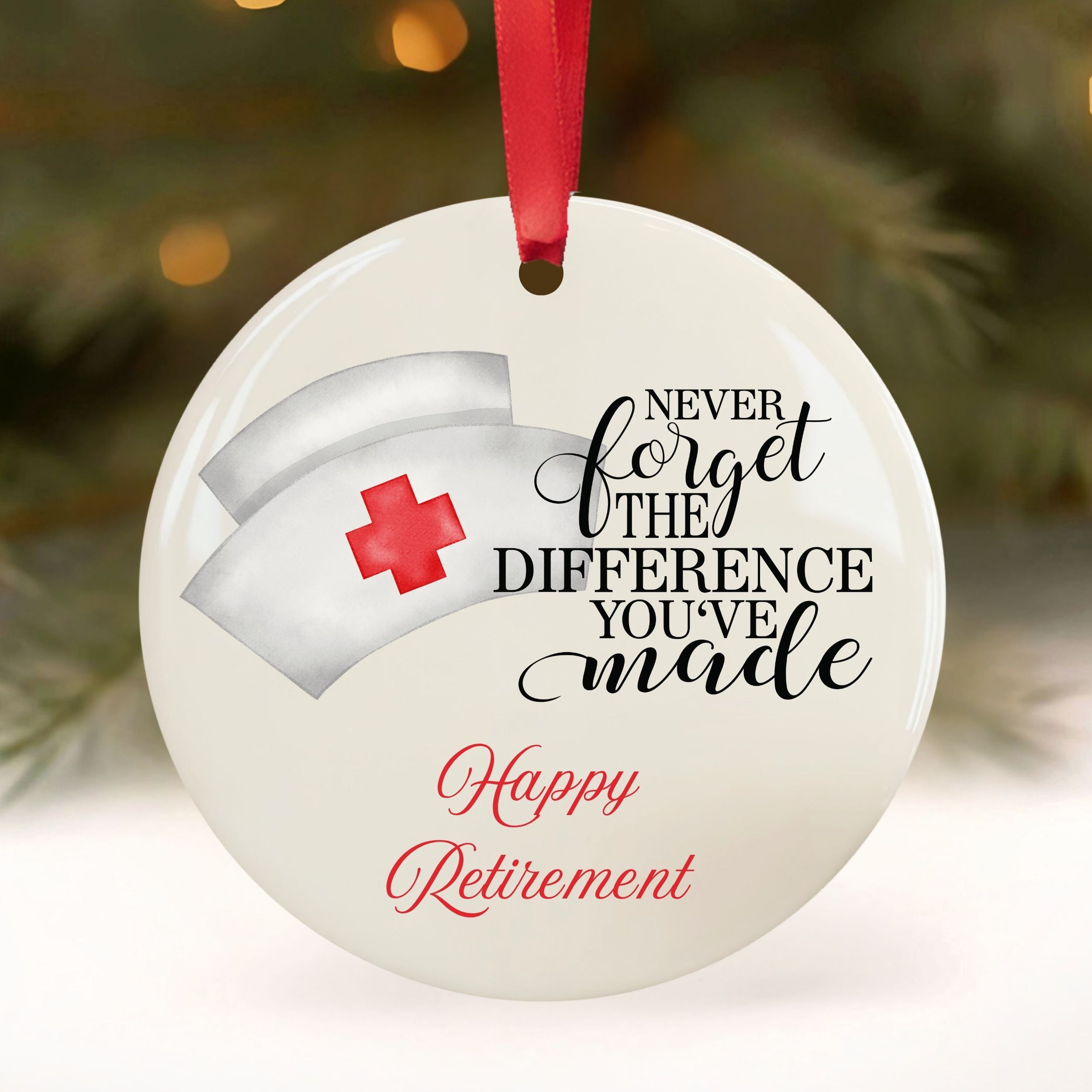 Nurse Retirement Gifts, RN Retired Ornament, Wholesale Case of 4