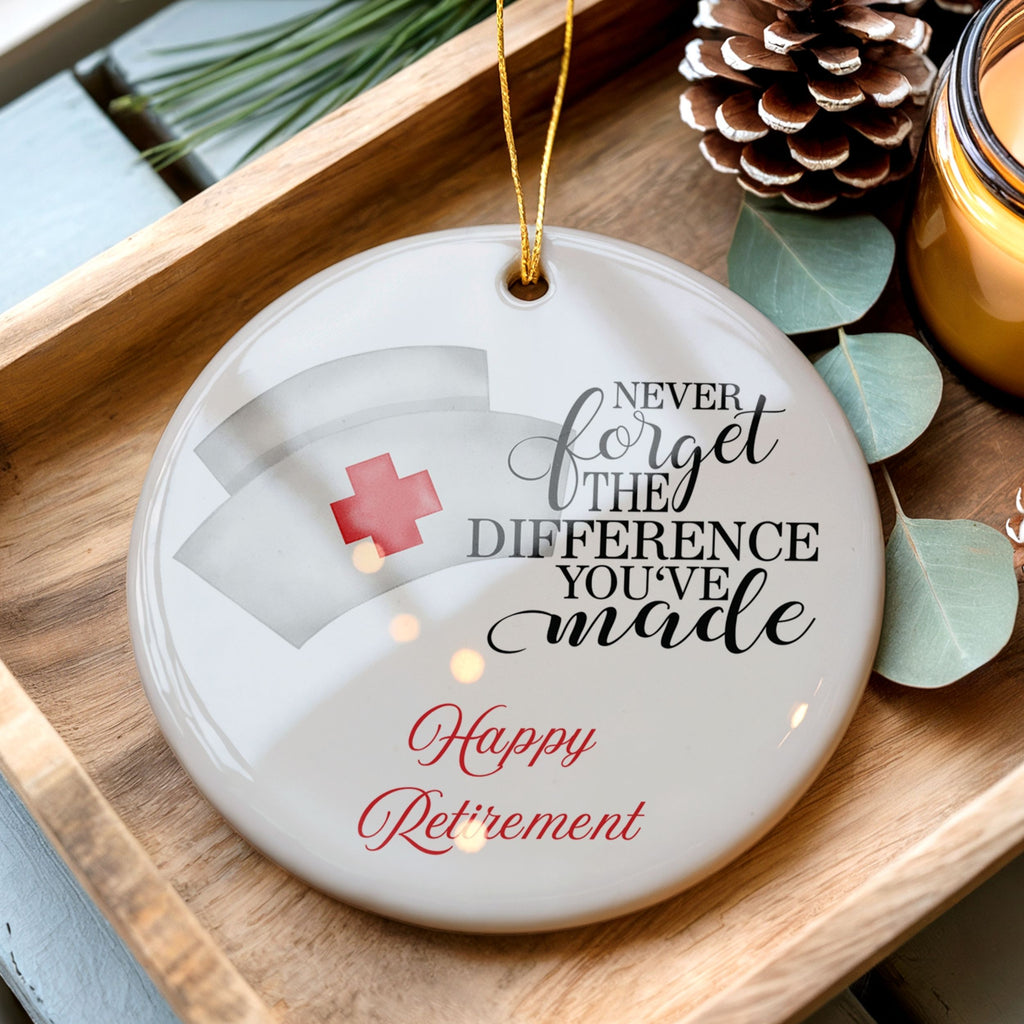 Nurse Retirement Gifts, RN Retired Ornament, Wholesale Case of 4