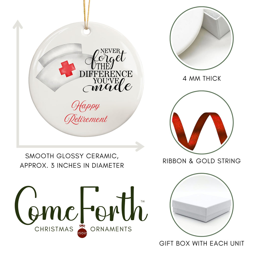 Nurse Retirement Gifts, RN Retired Ornament, Wholesale Case of 4