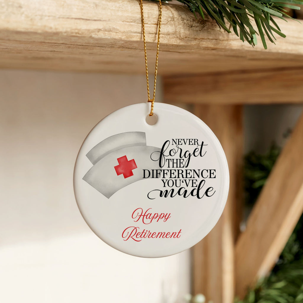 Nurse Retirement Gifts, RN Retired Ornament, Wholesale Case of 4