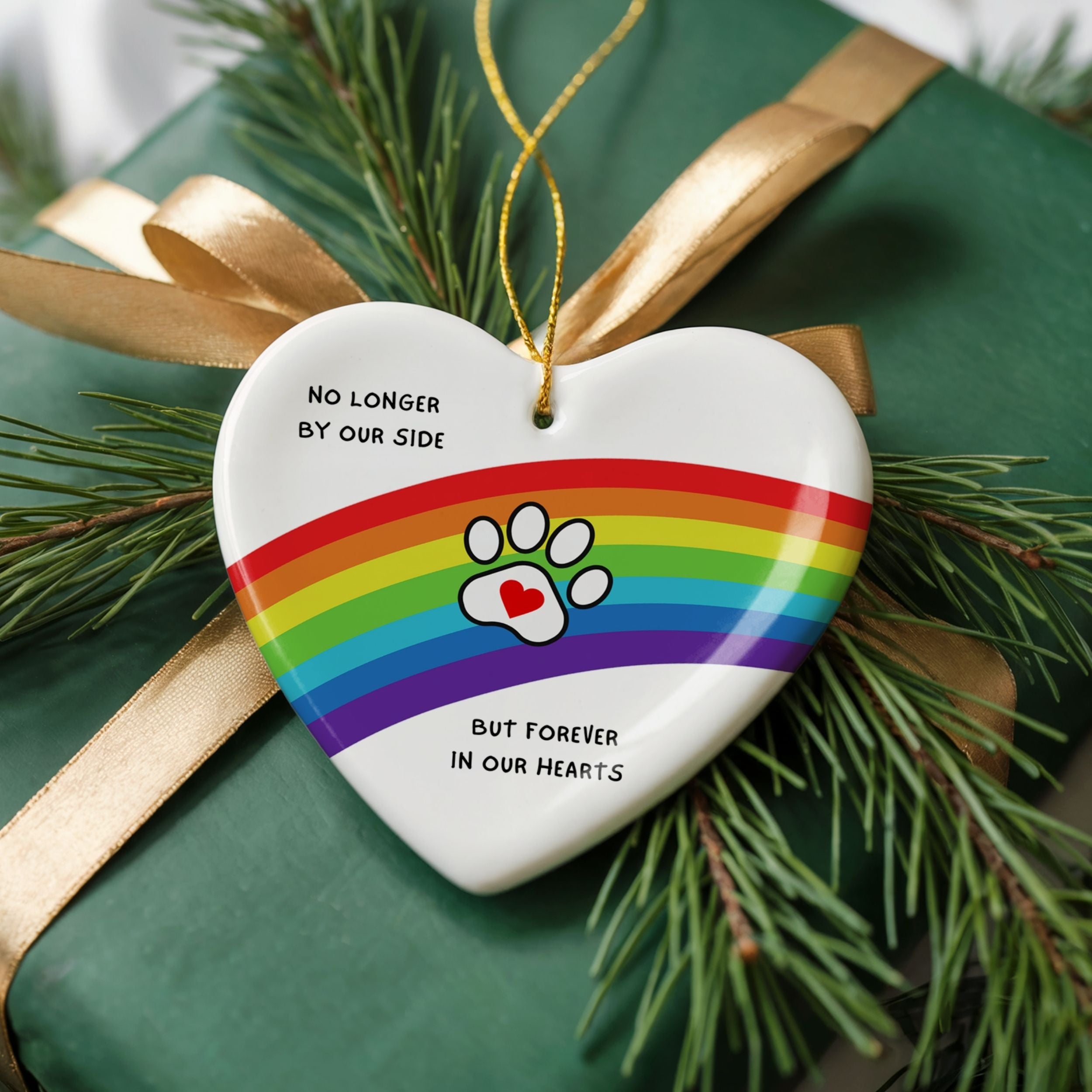 Rainbow Bridge Ornament, Dog Memorial Gift, Wholesale Case of 4