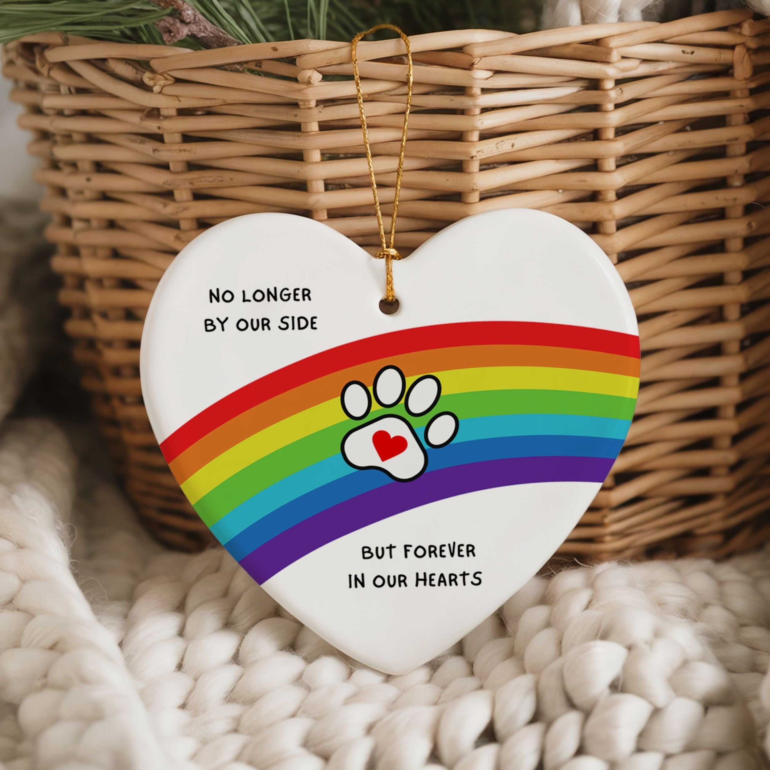Rainbow Bridge Ornament, Dog Memorial Gift, Wholesale Case of 4