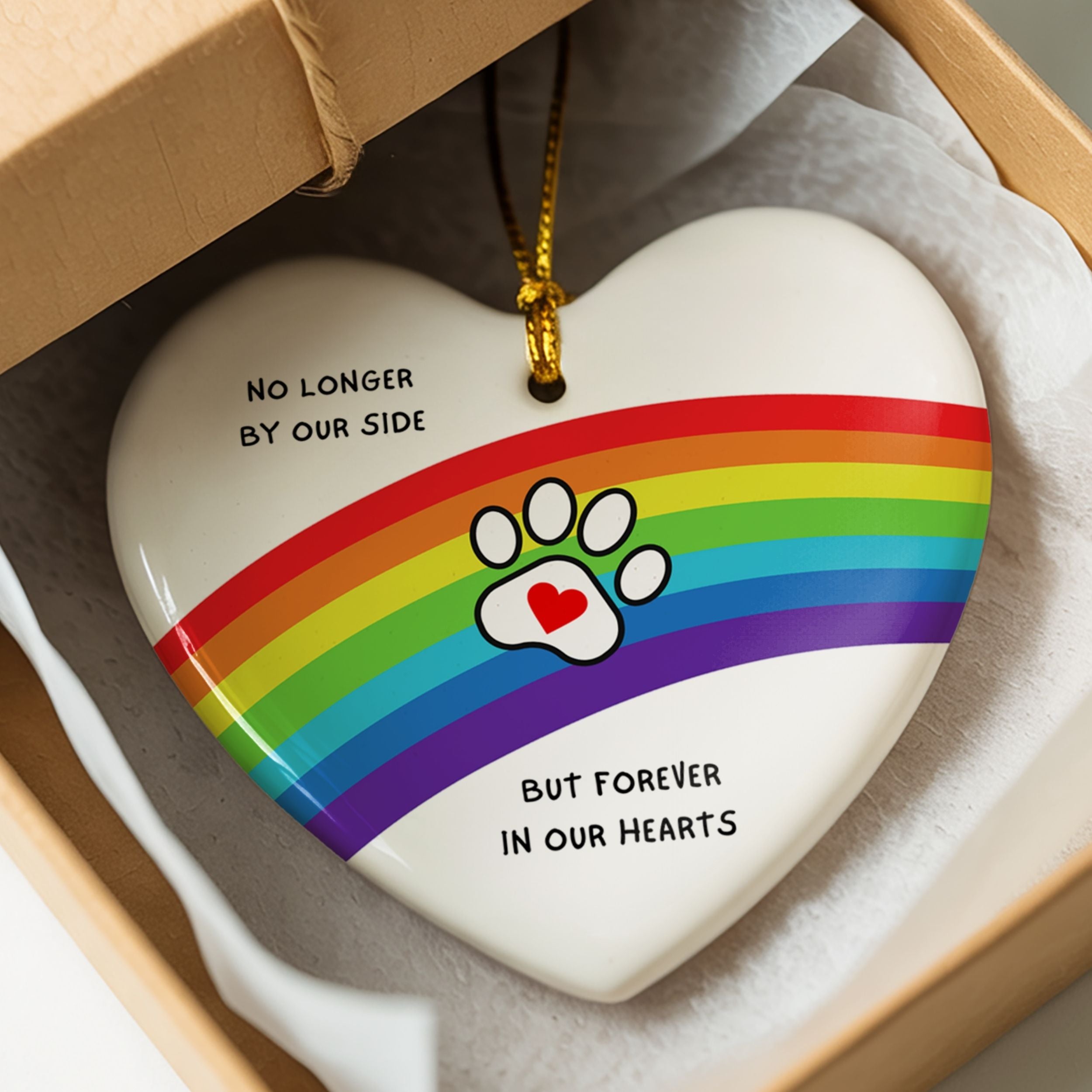Rainbow Bridge Ornament, Dog Memorial Gift, Wholesale Case of 4