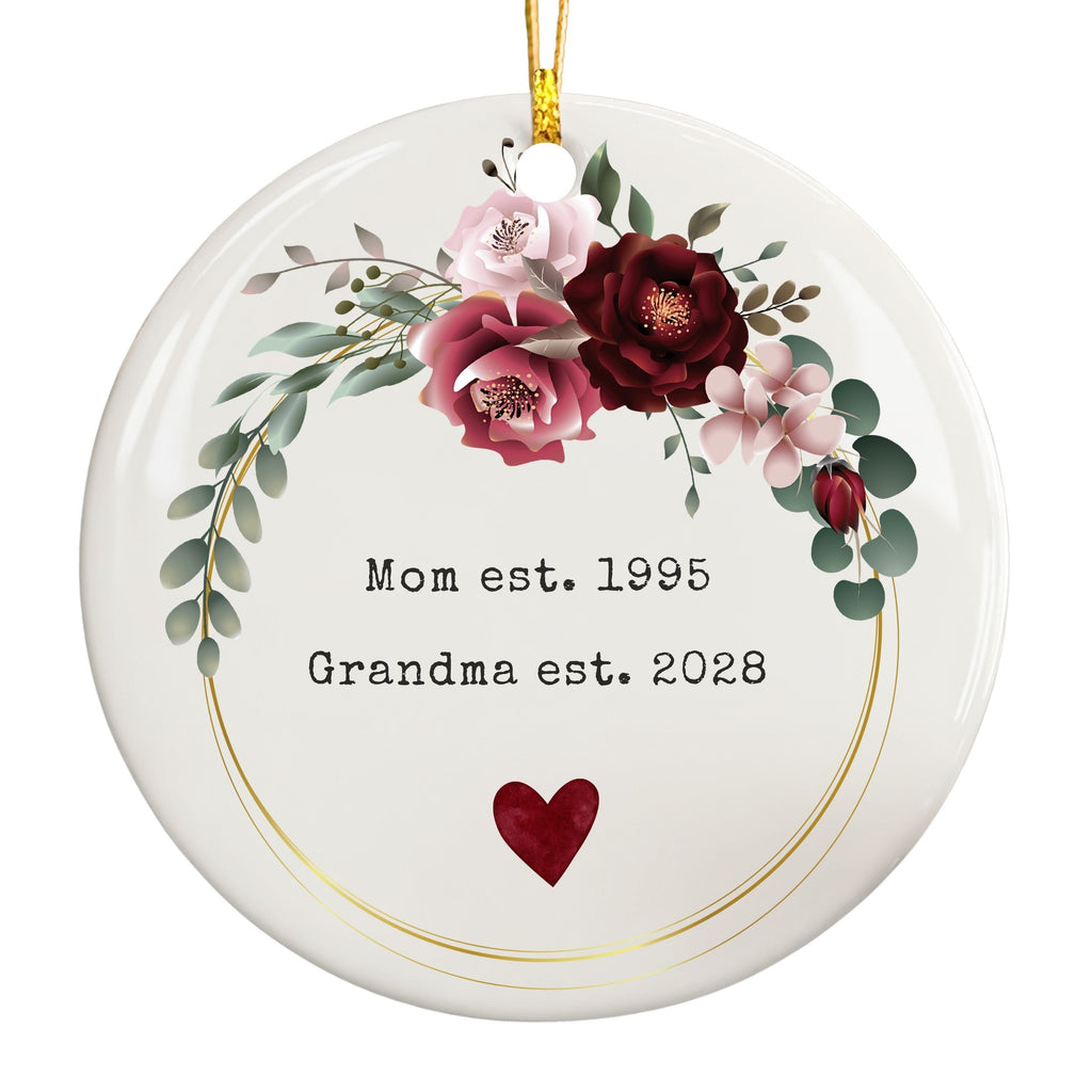 Promoted to Grandma Christmas Ornament, Pregnancy Reveal Gift
