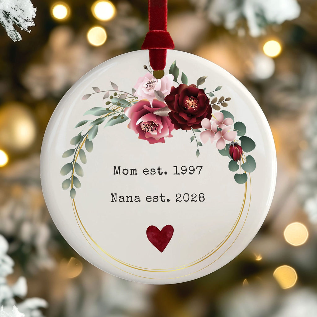 Promoted to Grandma Christmas Ornament, Pregnancy Reveal Gift