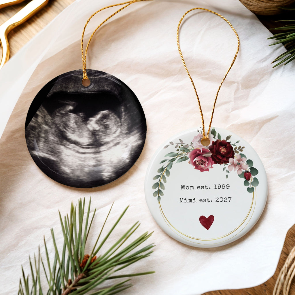 Promoted to Grandma Christmas Ornament, Pregnancy Reveal Gift