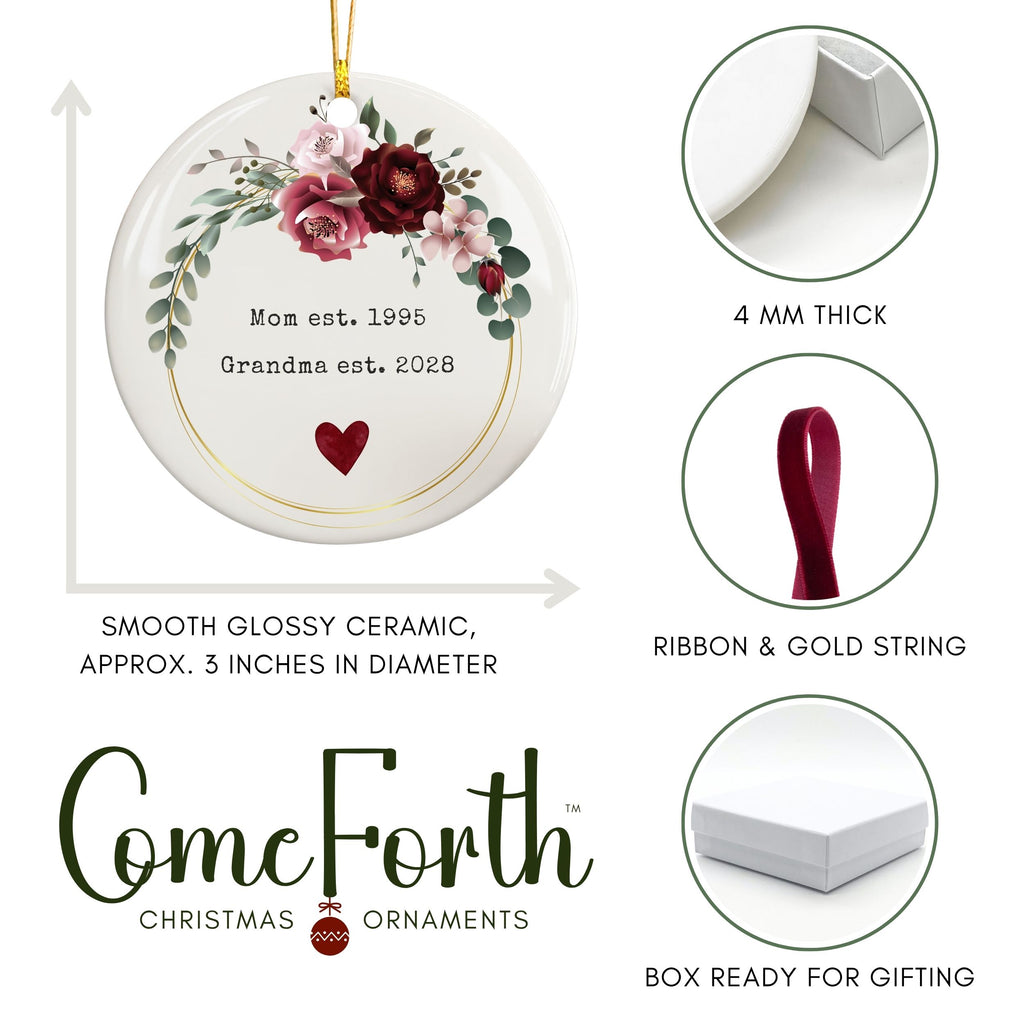 Promoted to Grandma Christmas Ornament, Pregnancy Reveal Gift