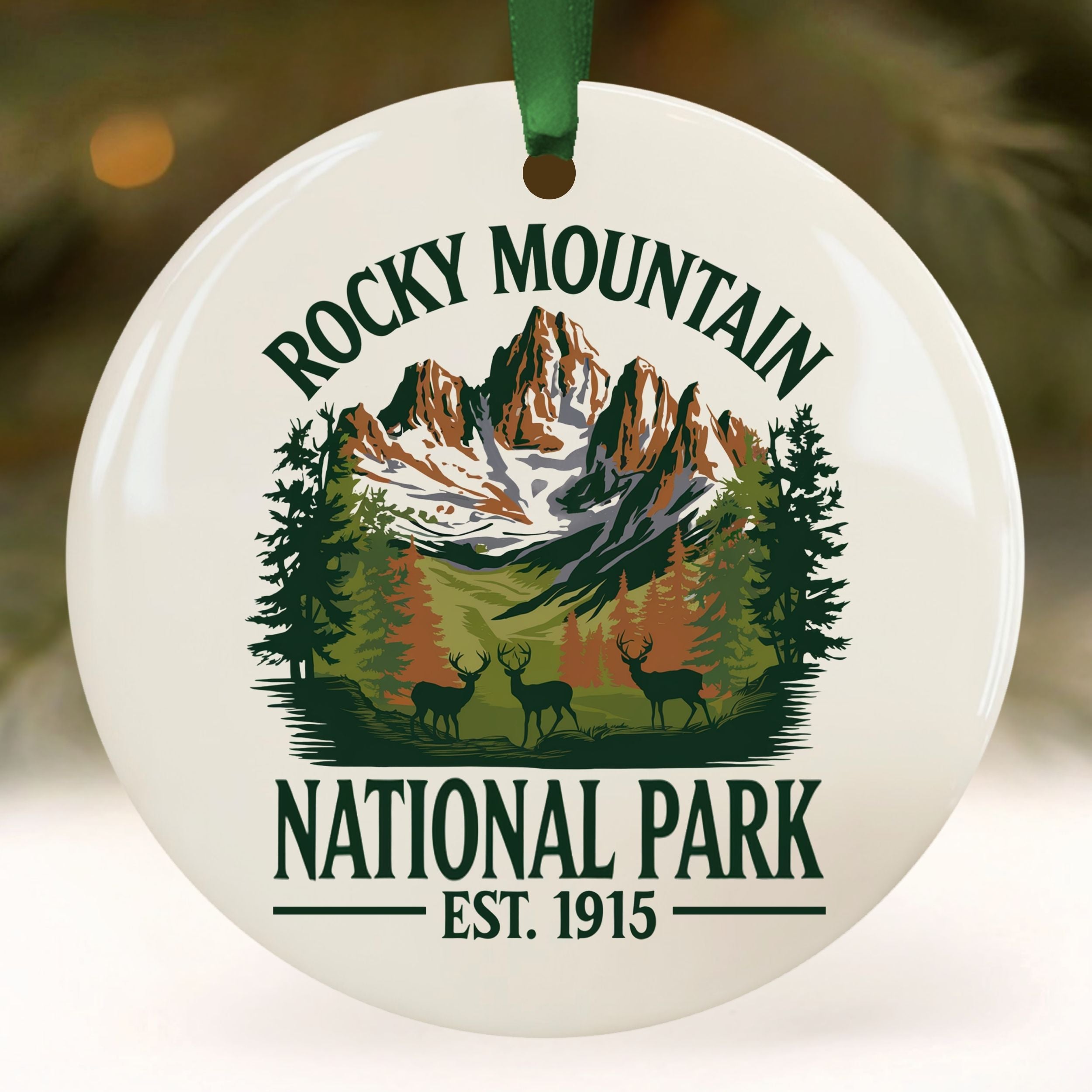 Rocky Mountain National Park Christmas Ornament, Wholesale Case of 4
