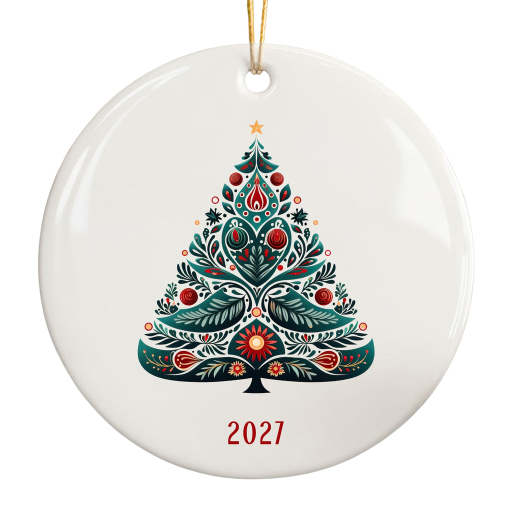 Scandinavian Ornaments, Annual Year Christmas Tree Ornament