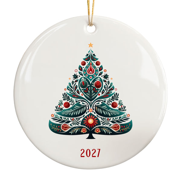 Scandinavian Ornaments, Annual Year Christmas Tree Ornament