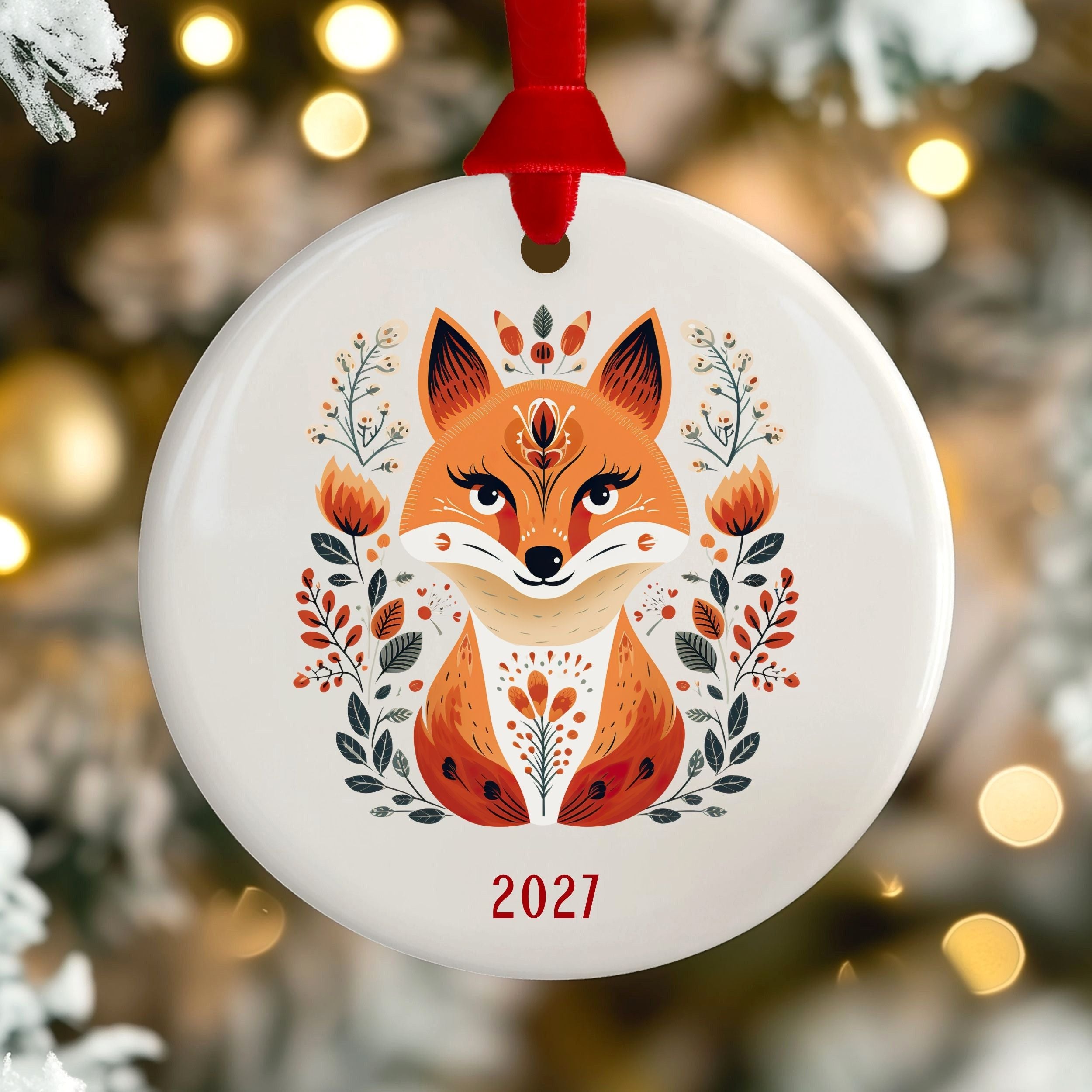 Scandinavian Ornaments, Annual Year Christmas Tree Ornament