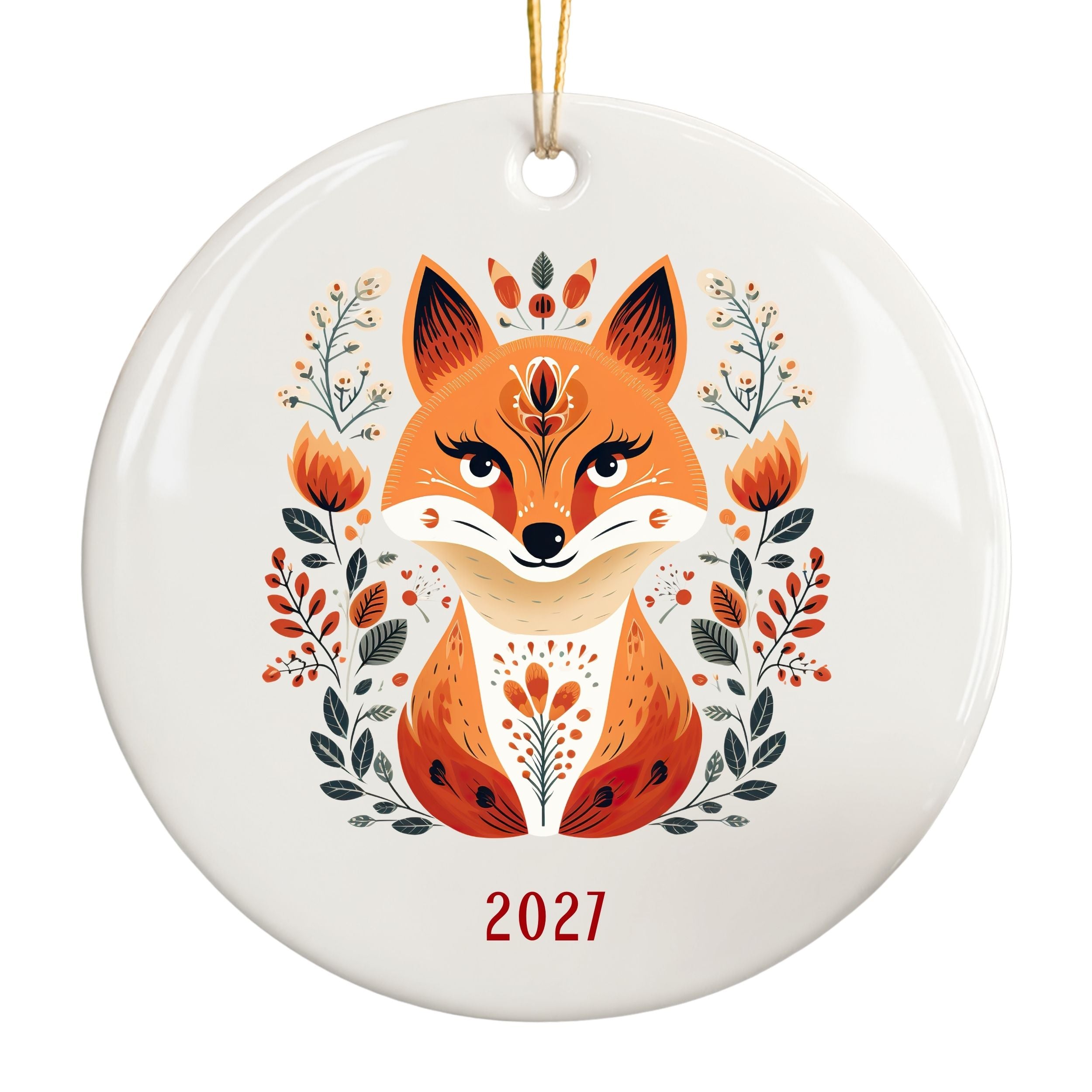 Scandinavian Ornaments, Annual Year Christmas Tree Ornament
