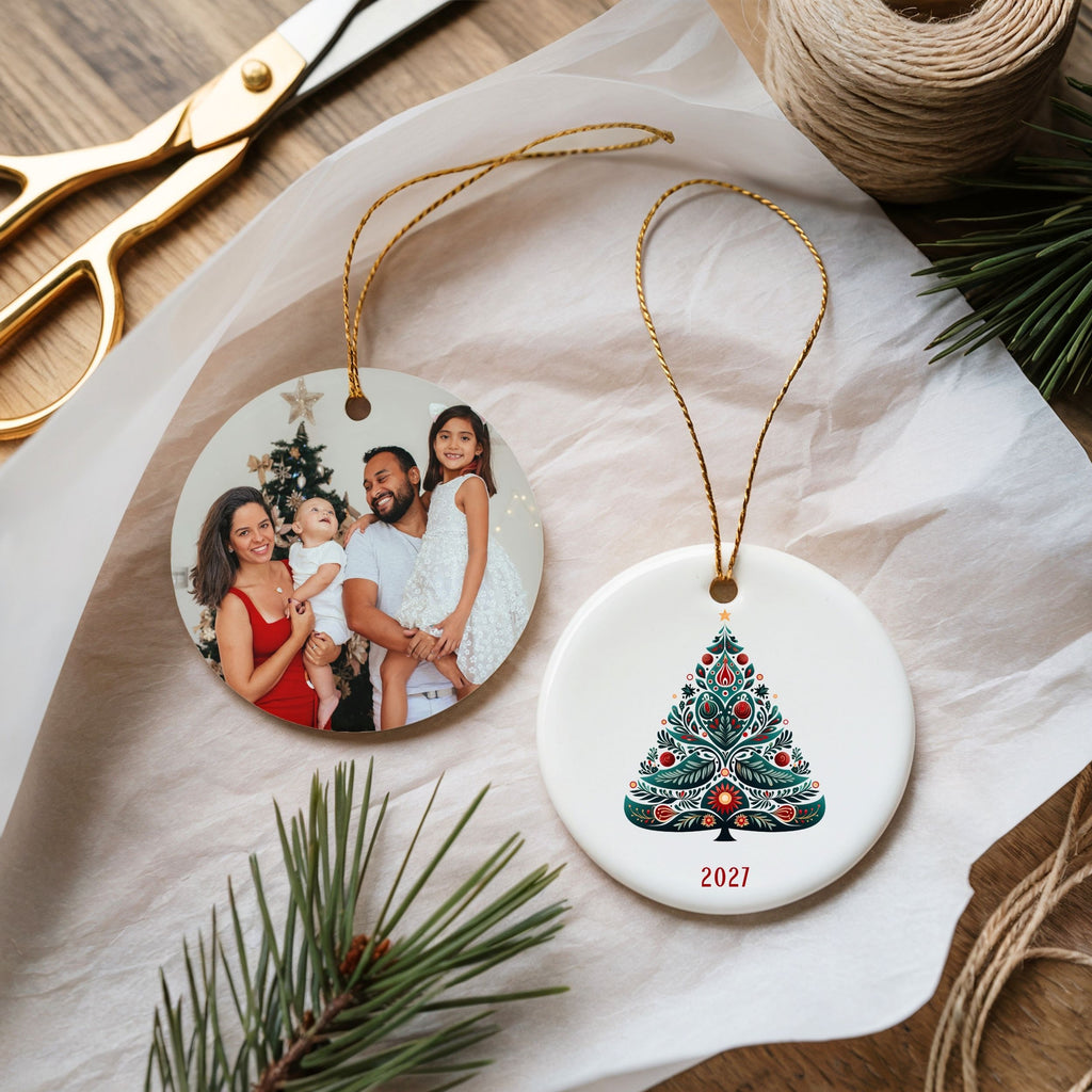 Scandinavian Ornaments, Annual Year Christmas Tree Ornament
