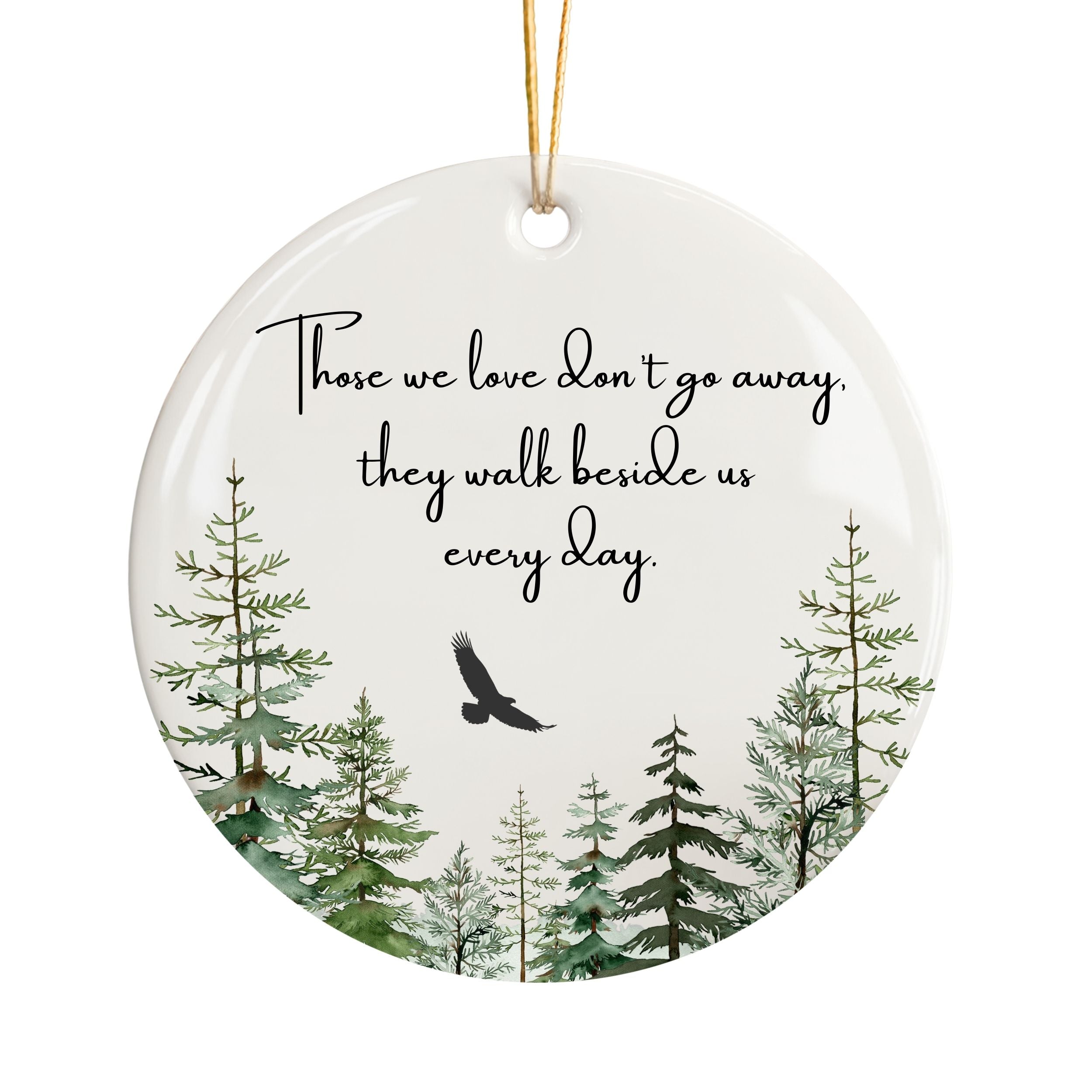 Funeral Home Sympathy Gifts, Eagle Memorial Christmas Ornament, Wholesale Case of 4