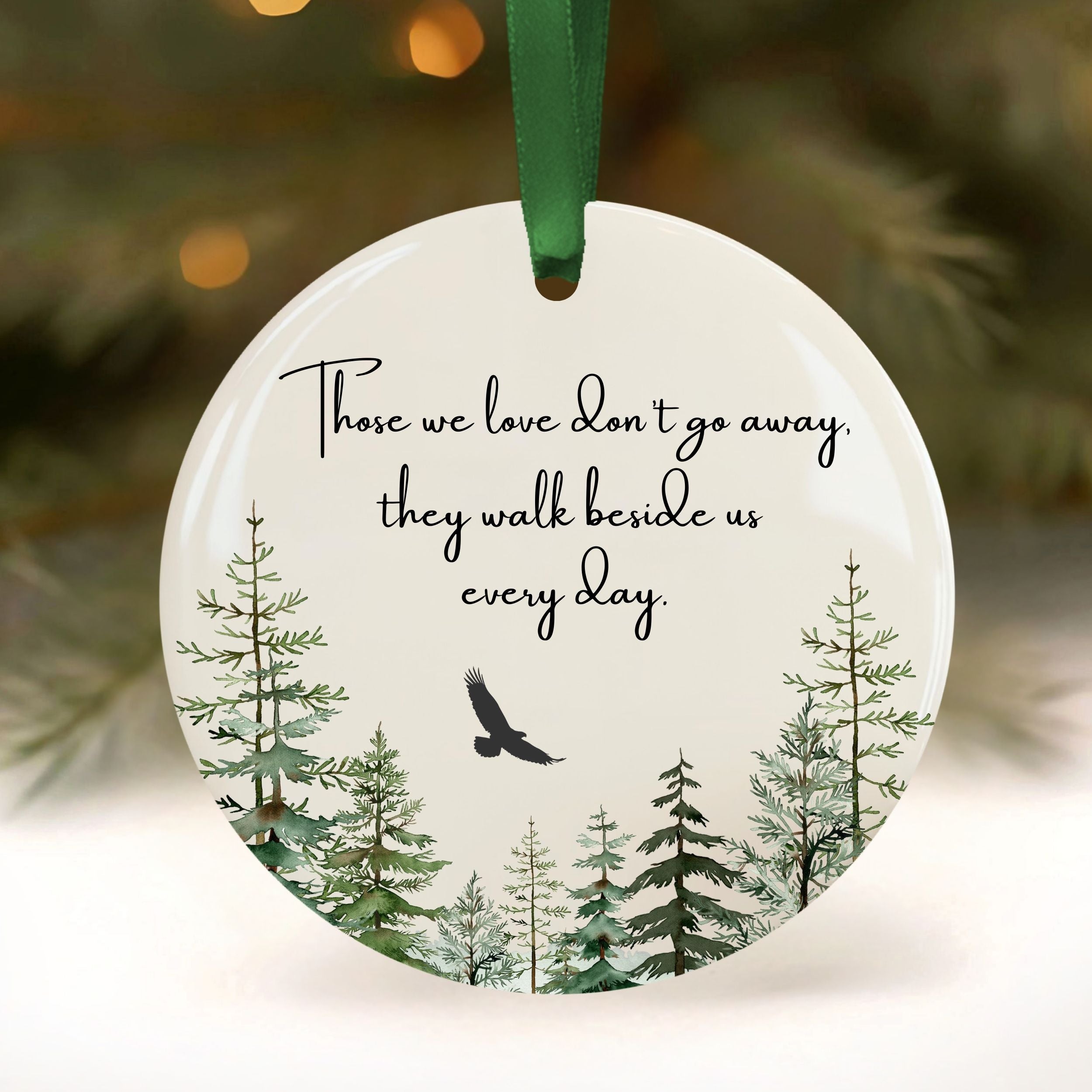 Funeral Home Sympathy Gifts, Eagle Memorial Christmas Ornament, Wholesale Case of 4