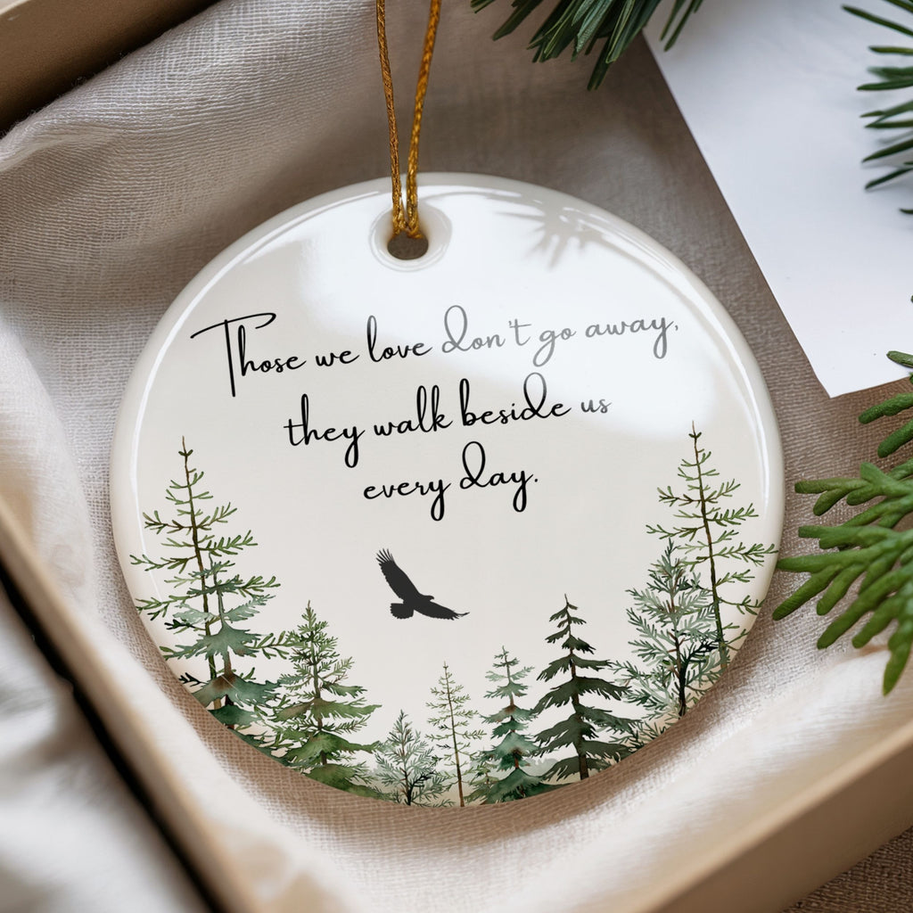 Funeral Home Sympathy Gifts, Eagle Memorial Christmas Ornament, Wholesale Case of 4