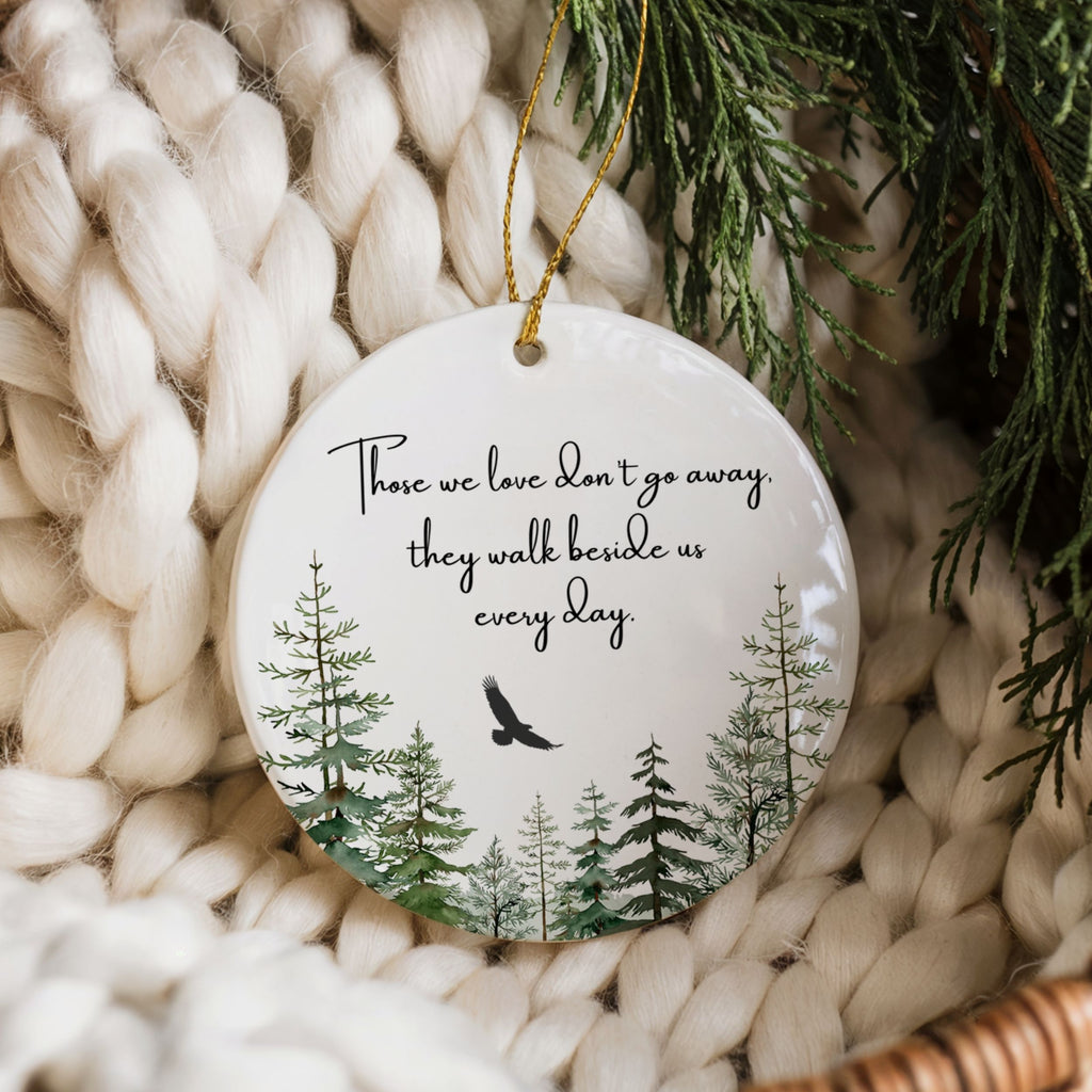 Funeral Home Sympathy Gifts, Eagle Memorial Christmas Ornament, Wholesale Case of 4