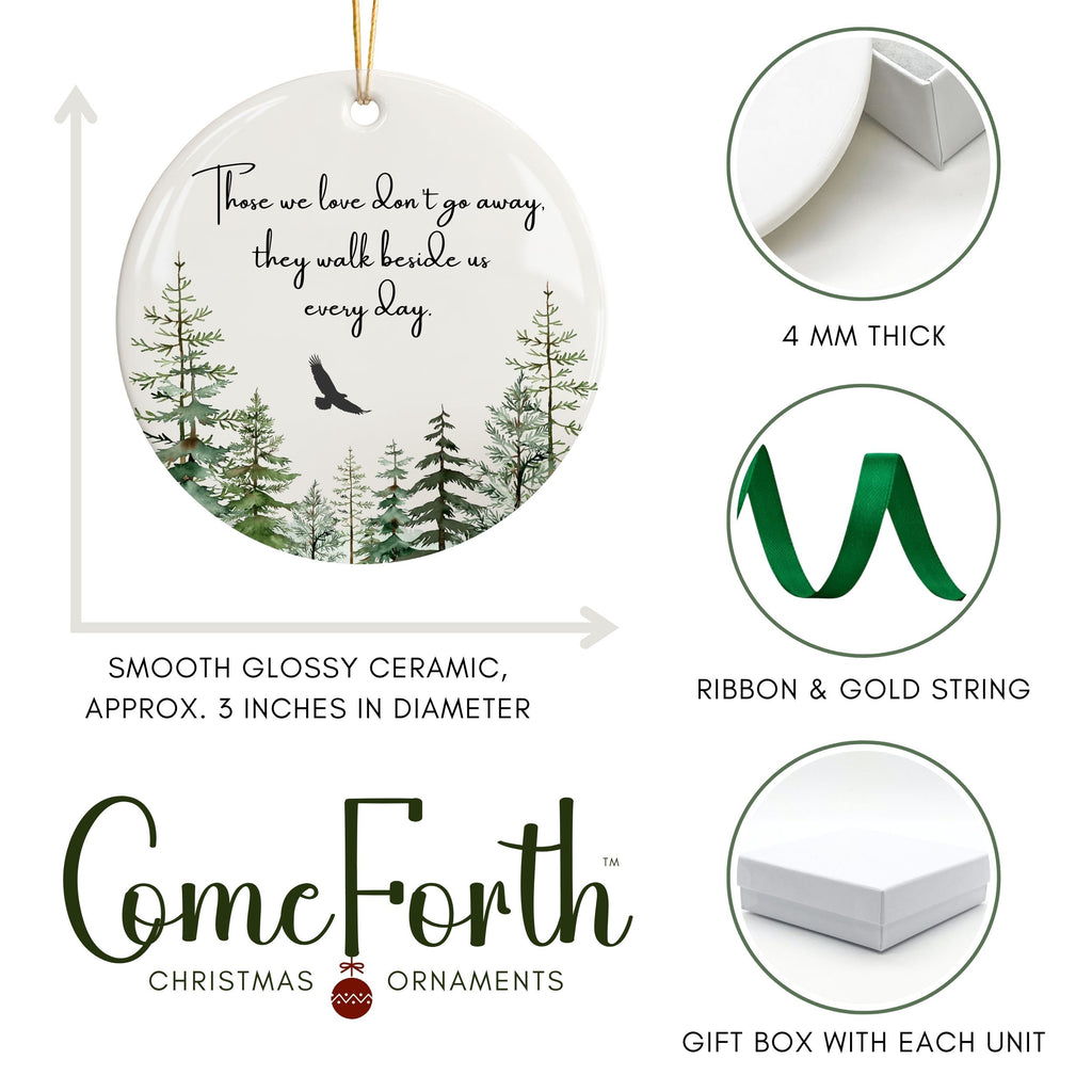 Funeral Home Sympathy Gifts, Eagle Memorial Christmas Ornament, Wholesale Case of 4